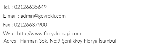 Florya Kona telefon numaralar, faks, e-mail, posta adresi ve iletiim bilgileri